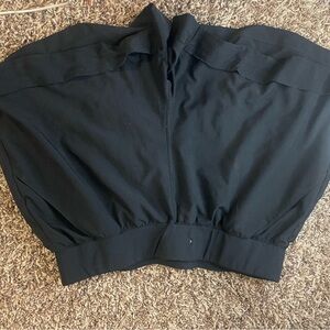 Zella Black Cropped Relaxed Sweatshirt